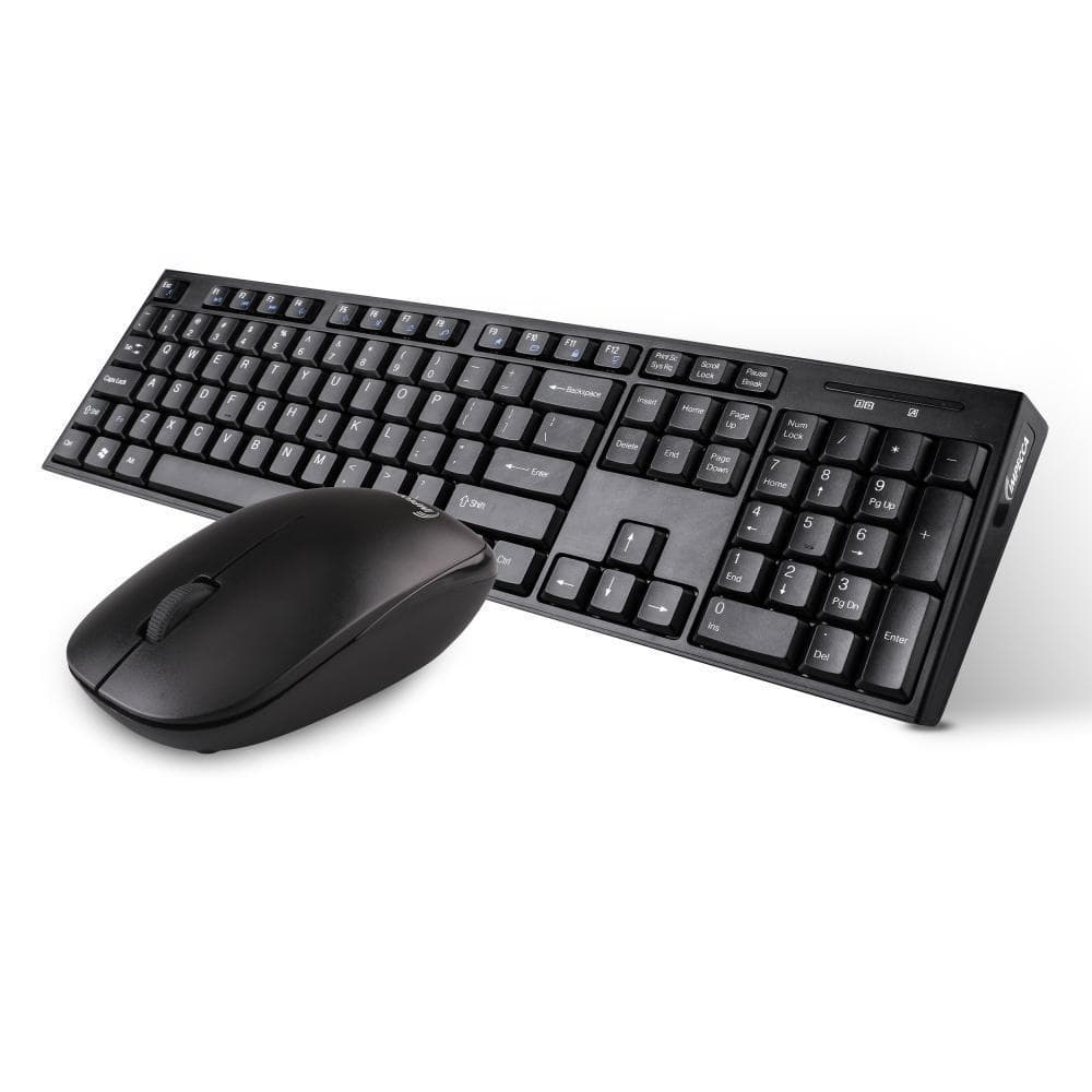 Impecca Wireless Multimedia Keyboard and Mouse Combo, Black
