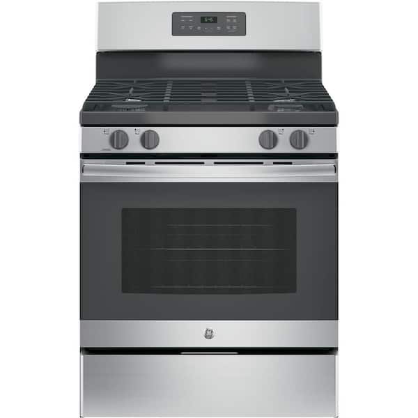 GE 5.0 cu. ft. Gas Range in Stainless Steel with Self Clean