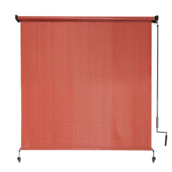 Coolaroo Terracotta Exterior Roller Shade - 48 in. W x 72 in. L