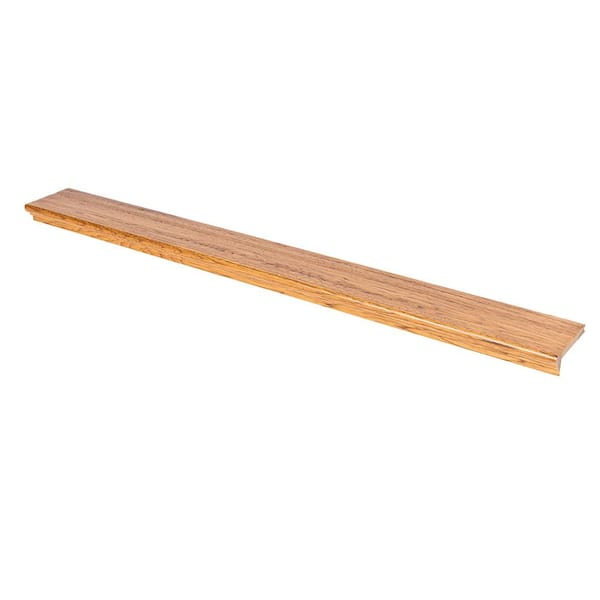 Stairtek 0.75 in. x 5.25 in. x 92 in. Prefinished Vintage Barrel Hickory Wood Retread Stair Nosing