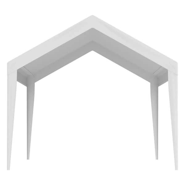 10x20ft Carport Canopy Cover-Heavy-Duty Waterproof & UV-Resistant Replacement Top with Bungees (Frame Not Included)