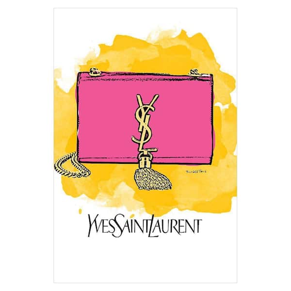 VENICE BEACH Collections Glam Fashion Purse Bag by Fairchild Paris 1-Piece Unframed Abstract Poster Art Print 20 in. x 16 in.