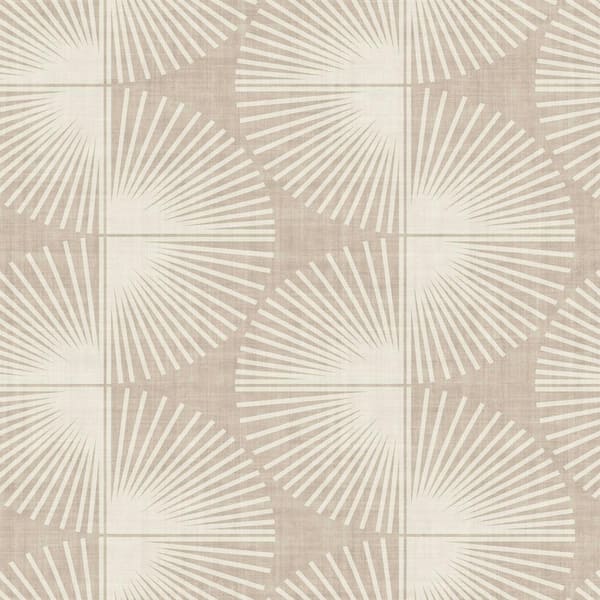 Nicole Miller Fluted Geo Twine Peel and Stick Wallpaper