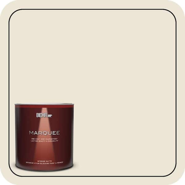 BEHR MARQUEE 1 qt. #PPL-67 Quarried Limestone Matte Interior Paint & Primer