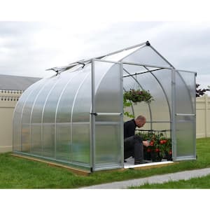 Bella 8 ft. x 12 ft. Silver/Diffused DIY Greenhouse Kit