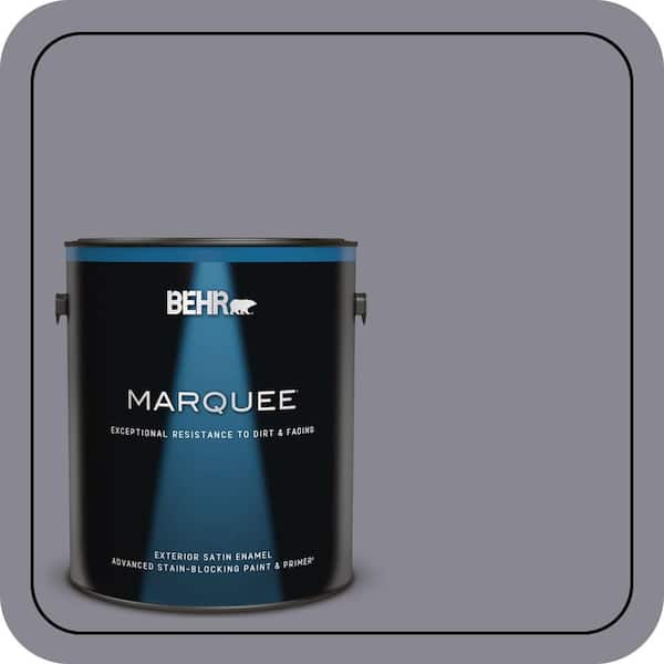 BEHR MARQUEE 1 gal. #N550-5 Box Office Satin Enamel Exterior Paint & Primer