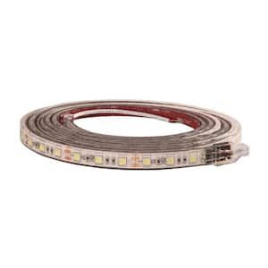 108 in. Clear Cool LED Strip Light with 3M Adhesive Back