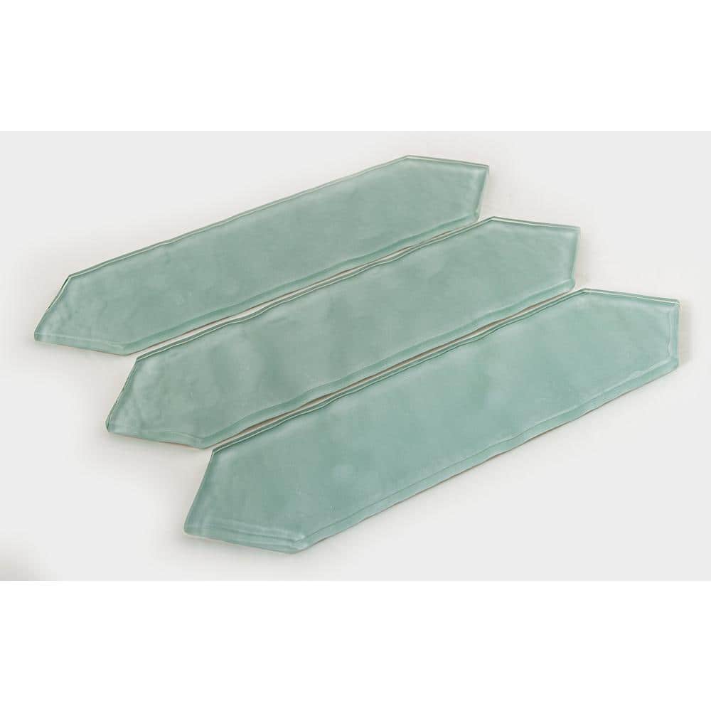 Ergo 3" x 10" Polished Blue Glass Subway Tile