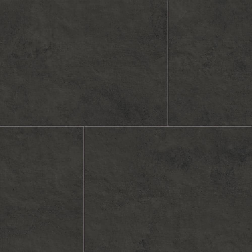 Urban Black Matte 24 in. x 48 in. Solid Concrete Look Porcelain Floor and Wall Tile (15.50 sq. ft./Case) price history on PriceWatchPro