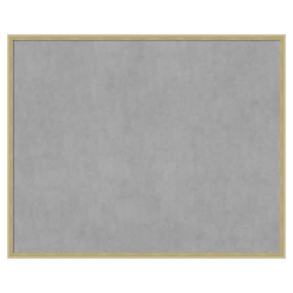 Amanti Art Lucie Champagne 41 in. x 33 in Framed Magnetic Board