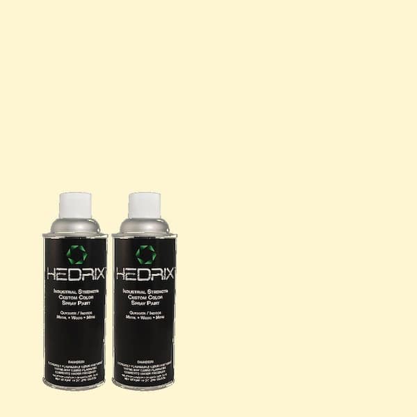 Hedrix 11 oz. Match of 390A-2 Pina Colada Flat Custom Spray Paint (2-Pack)