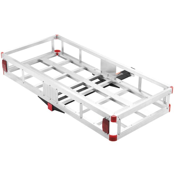 49.4 in. x 22.4 in. x 7.1 in. Hitch Cargo Carrier 500 lbs. Loading Capacity Trailer Hitch Mounted Cargo BasketRust-proof