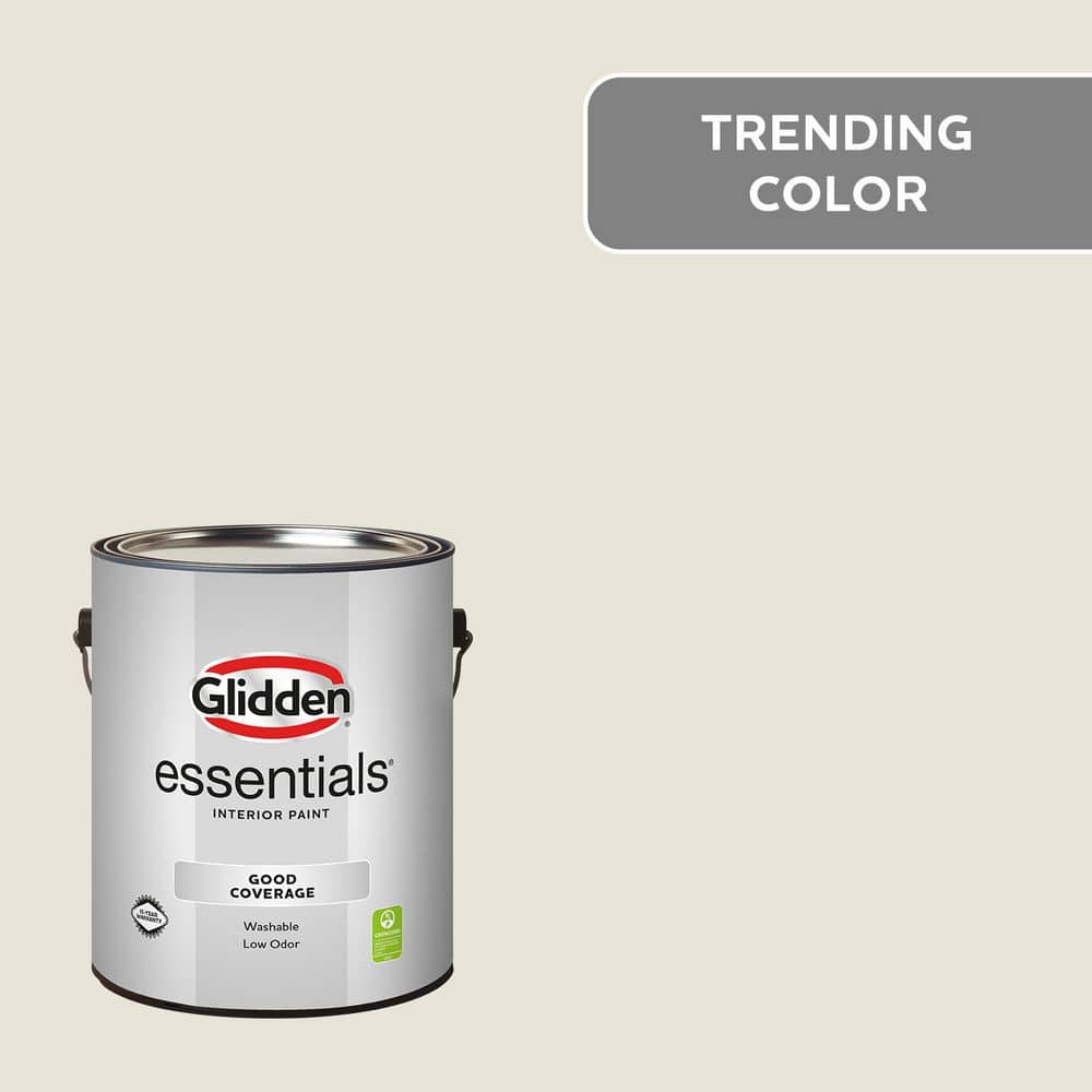 Glidden Essentials 1 gal. PPG1024-1 Off White Eggshell Glidden Essentials 1 gal. PPG1024-1 Off White Eggshell