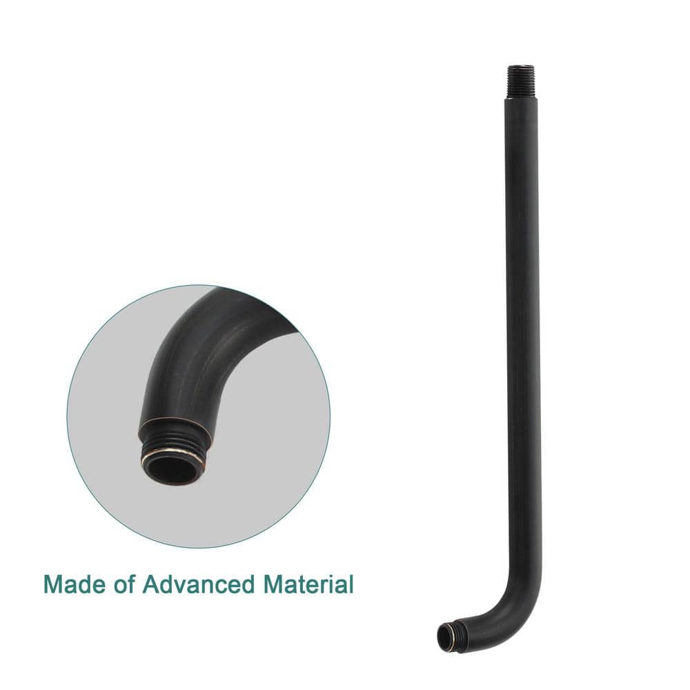 16" Oil Rubbed Bronze Wall Mounted Shower Arm