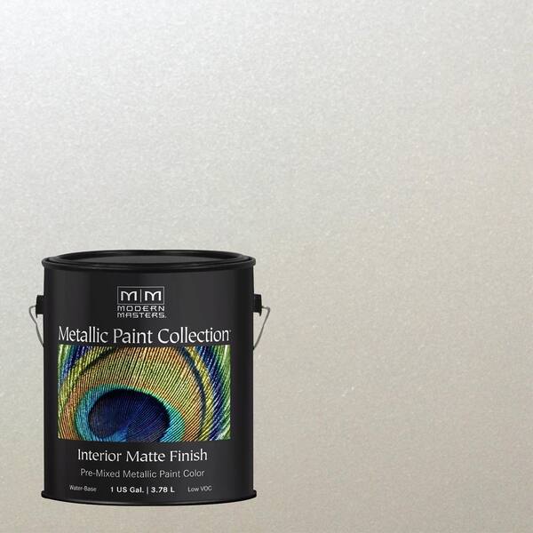 Modern Masters 1 gal. Oyster Water-Based Matte Metallic Interior Paint