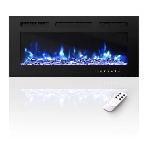 Boyel Living 36 in. Direct Vent Electric Fireplace Insert with Remote Control