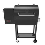 Pellet Grill and Smoker with Meat Probe Precision Digital Control and Dual Rack 510 sq. in. Cooking Surface in Black