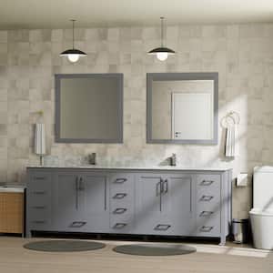 Lexora Jacques 84 in. W x 22 in. D Distressed Grey Bath