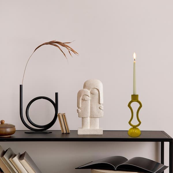 Lemon Yellow Modern Candle Holder