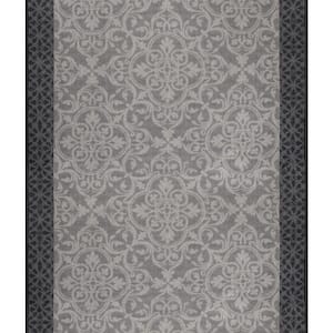 Derbent Grey 26 in. x Your Choice Length Stair Runner