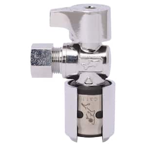 EvoPEX 1/2 in. Push-to-Connect x 3/8 in. Compression Quarter Turn Angle Stop Valve