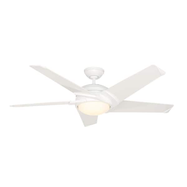 Casablanca Stealth Dc 54 In Led Indoor White Ceiling Fan With Remote 59165 The