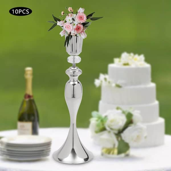 YIYIBYUS 22.2 in. Tall Metal Flower Holder Wedding Decoration