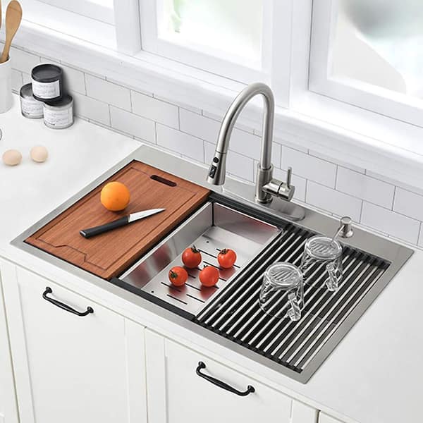Epoxy Drop-In Sink with Drainboard