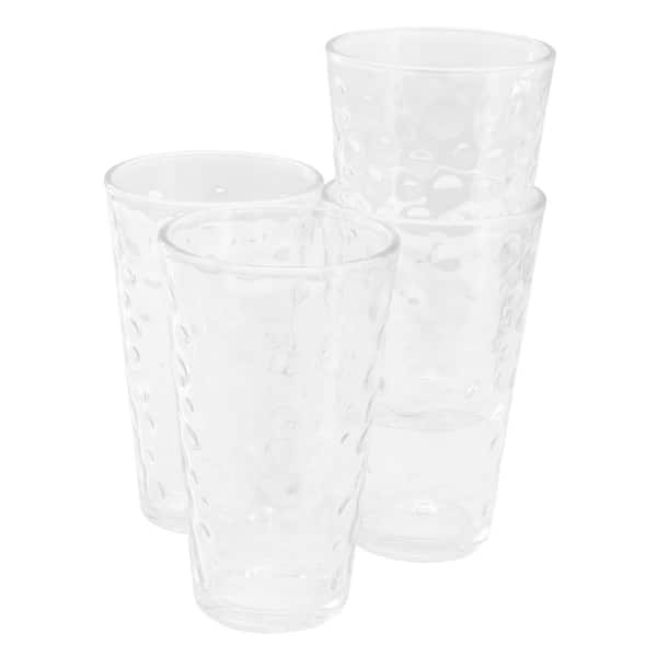 Gibson Home 4-Piece 13.5 oz. Bubble Glass Tumbler Set