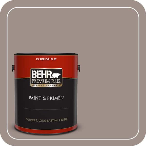 BEHR PREMIUM PLUS 1 gal. #780B-5 Cheyenne Rock Flat Exterior Paint & Primer