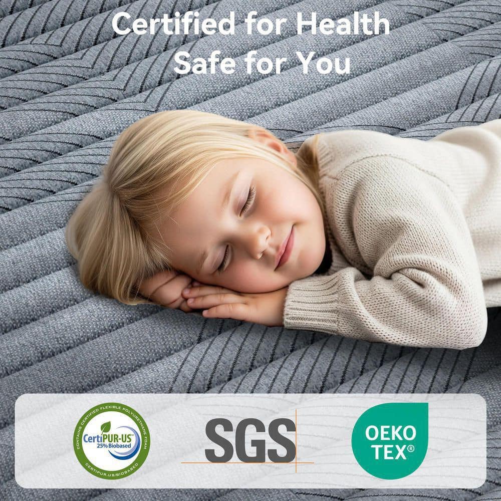 Cooling Innerspring Queen Medium Memory Foam 10 in. Bed-in-a-Box Mattress - thumbnail 6