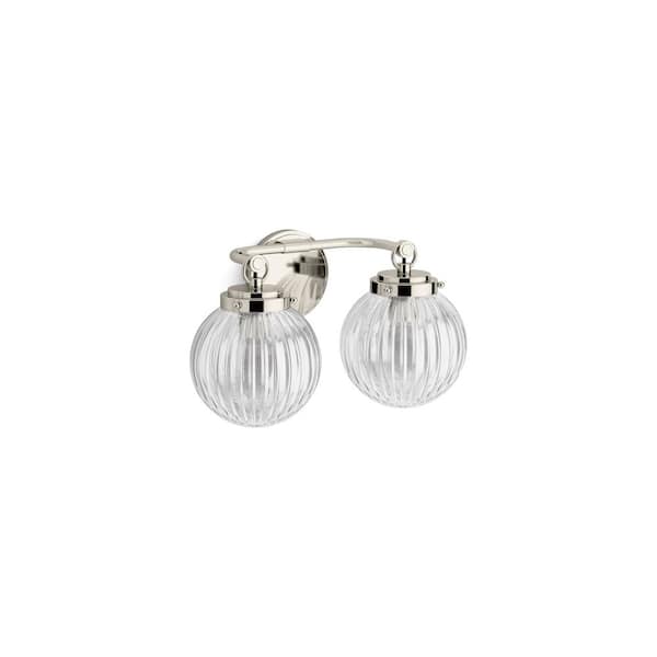 Embra By Studio McGee Two-Light Polished Nickel Wall Sconce