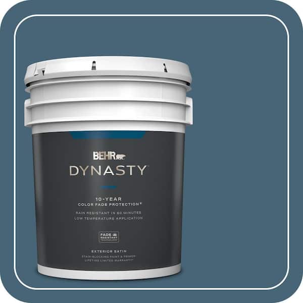 BEHR DYNASTY 5 gal. Home Decorators Collection #HDC-WR15-6 Winter Evening Satin Enamel Exterior Stain-Blocking Paint & Primer