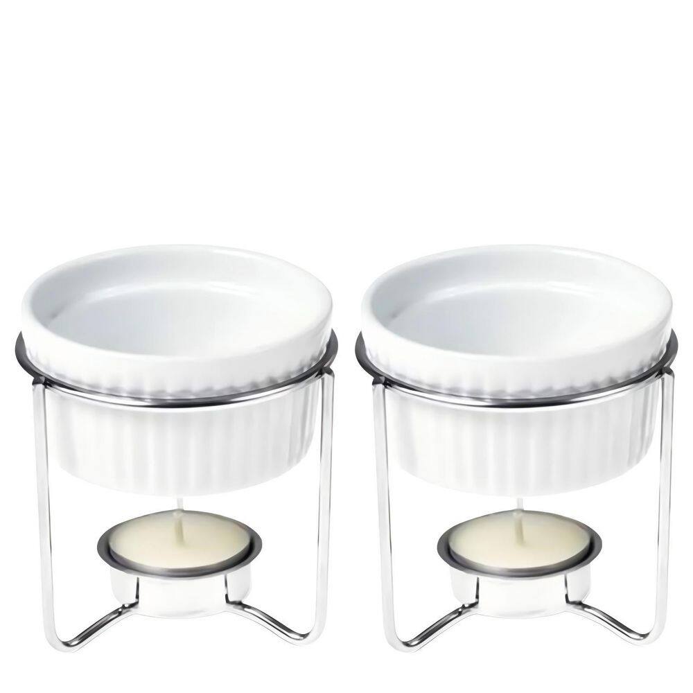 Ceramic Butter Warmers for Seafood, Set of 2 Butter Melter Set, Perfect for Melting Butter, Cheese, Chocolate price history on PriceWatchPro