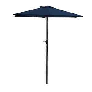 7.5 ft. Outdoor Patio Umbrella with Button Tilt in Blue