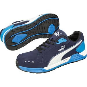 Urban Effect Men’s Airtwist Low Safety Work Shoe - Composite Toe - Blue 2-Tone Size 8(M)
