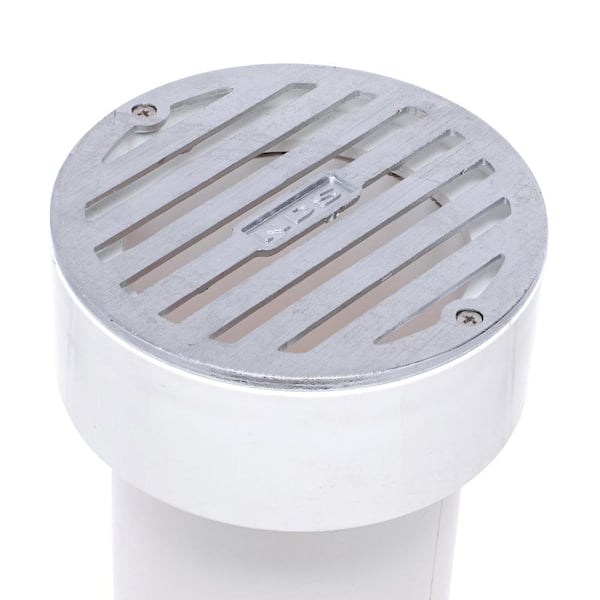 Monet 4 Round Drain Strainer Cover - Brushed Stainless