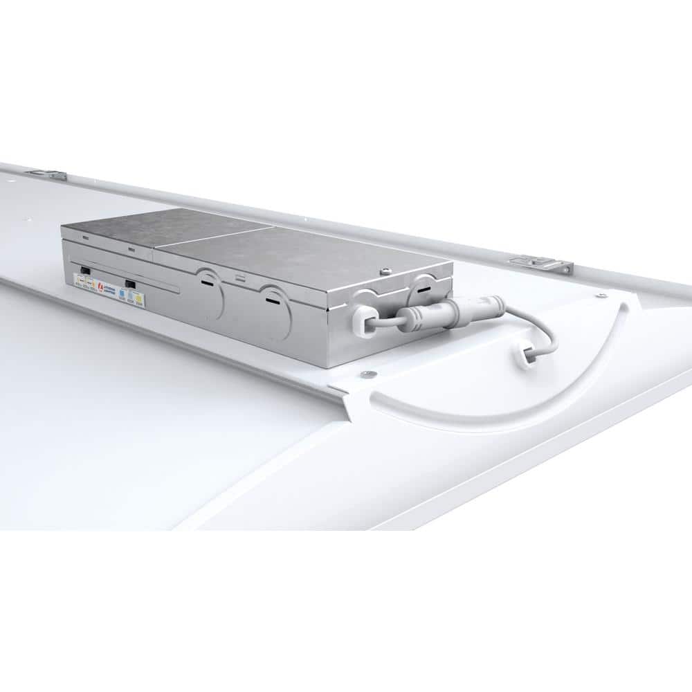 4-ft White LED Recessed Mount Indoor/Outdoor Light Fixture