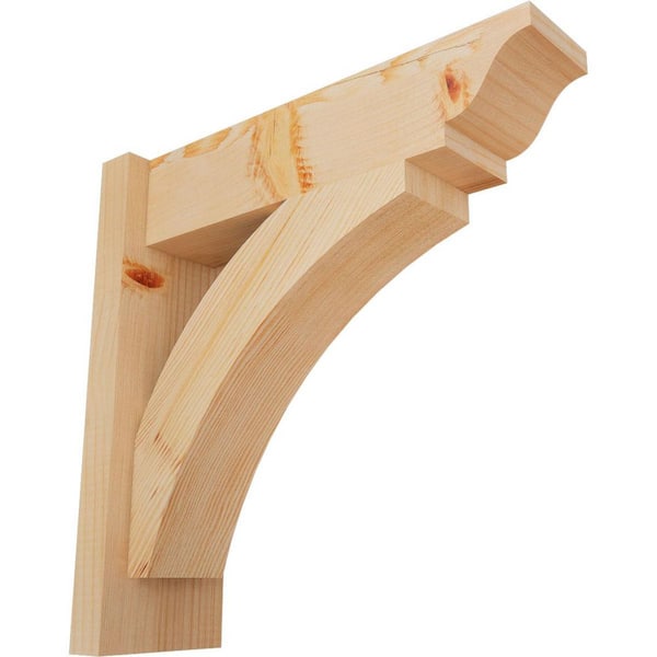 Ekena Millwork 6 in. x 18 in. x 18 in. Douglas Fir Thorton Traditional Smooth Outlooker