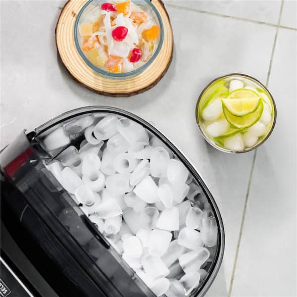 Countertop Portable Ice Maker 26.5 lbs./Day Self-Cleaning Machine with Flip Lid Black