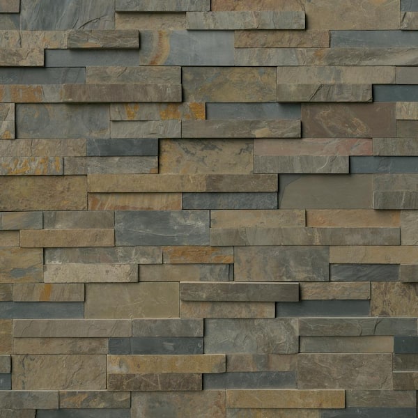 MSI Rustic Gold Ledger Panel 6 in. x 24 in. Natural Slate Wall Tile (10 cases / 60 sq. ft. / pallet)