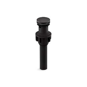 Standard Clicker Drain with Overflow in Matte Black