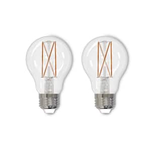 40-Watt Equivalent Warm White  Light A19 (E26) Medium Screw Base Dimmable Clear 2700K LED Light Bulb (2-Pack)