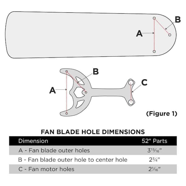 Commercial Electric Polished Brass Fan Blade Arms (5-Pack) for 52 
