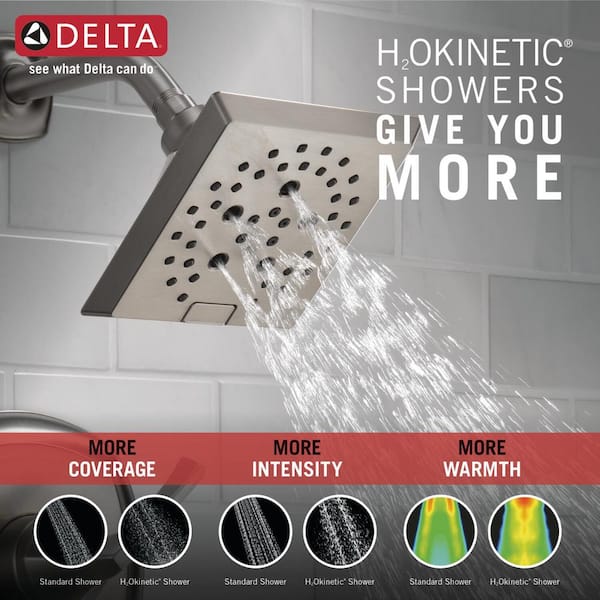 Portwood Single-Handle 5-Spray Tub and Shower Faucet with H2Okinetic in SpotShield Brushed Nickel (Valve Included) Portwood Single-Handle 5-Spray Tub and Shower Faucet with H2Okinetic in SpotShield Brushed Nickel (Valve Included)