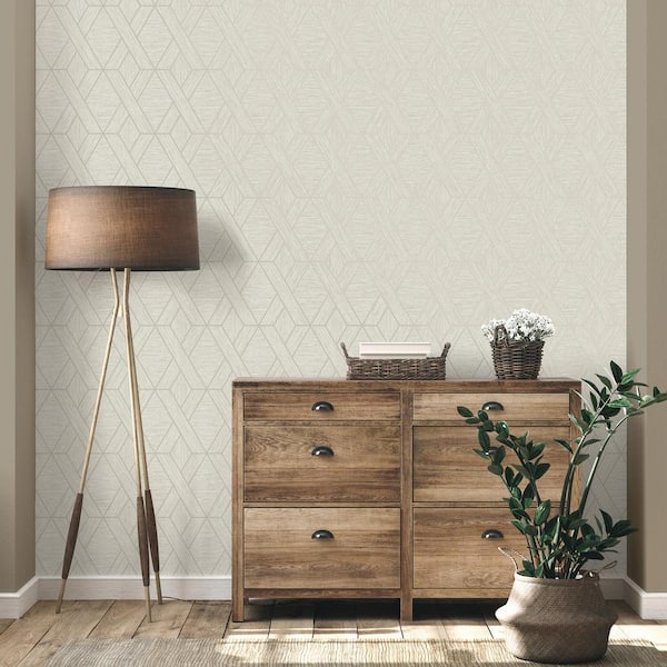 Malcolm White Geo Vinyl Non-Pasted Textured Wallpaper