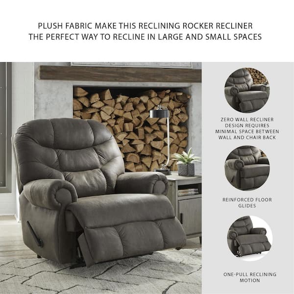 Signature DESIGN BY ASHLEY Camera Time Gray Faux Leather Standard