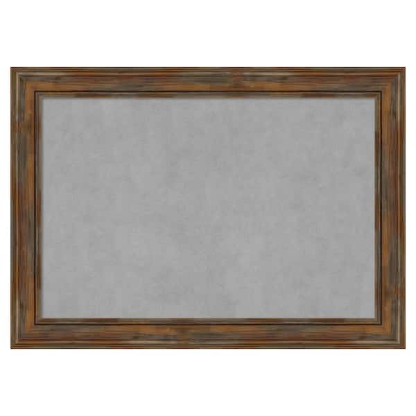 Alexandria Rustic Brown 42 in. x 30 in. Framed Magnetic Board