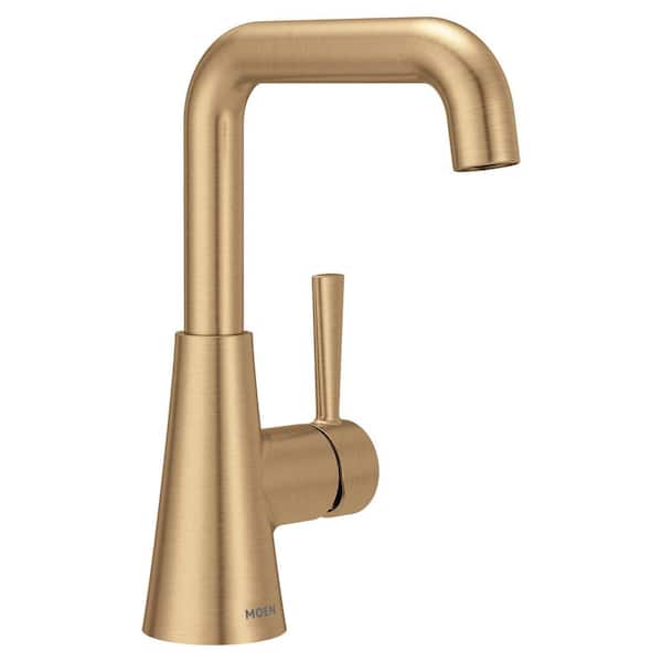 Ronan Single Hole Single-Handle Bathroom Faucet in Bronzed Gold