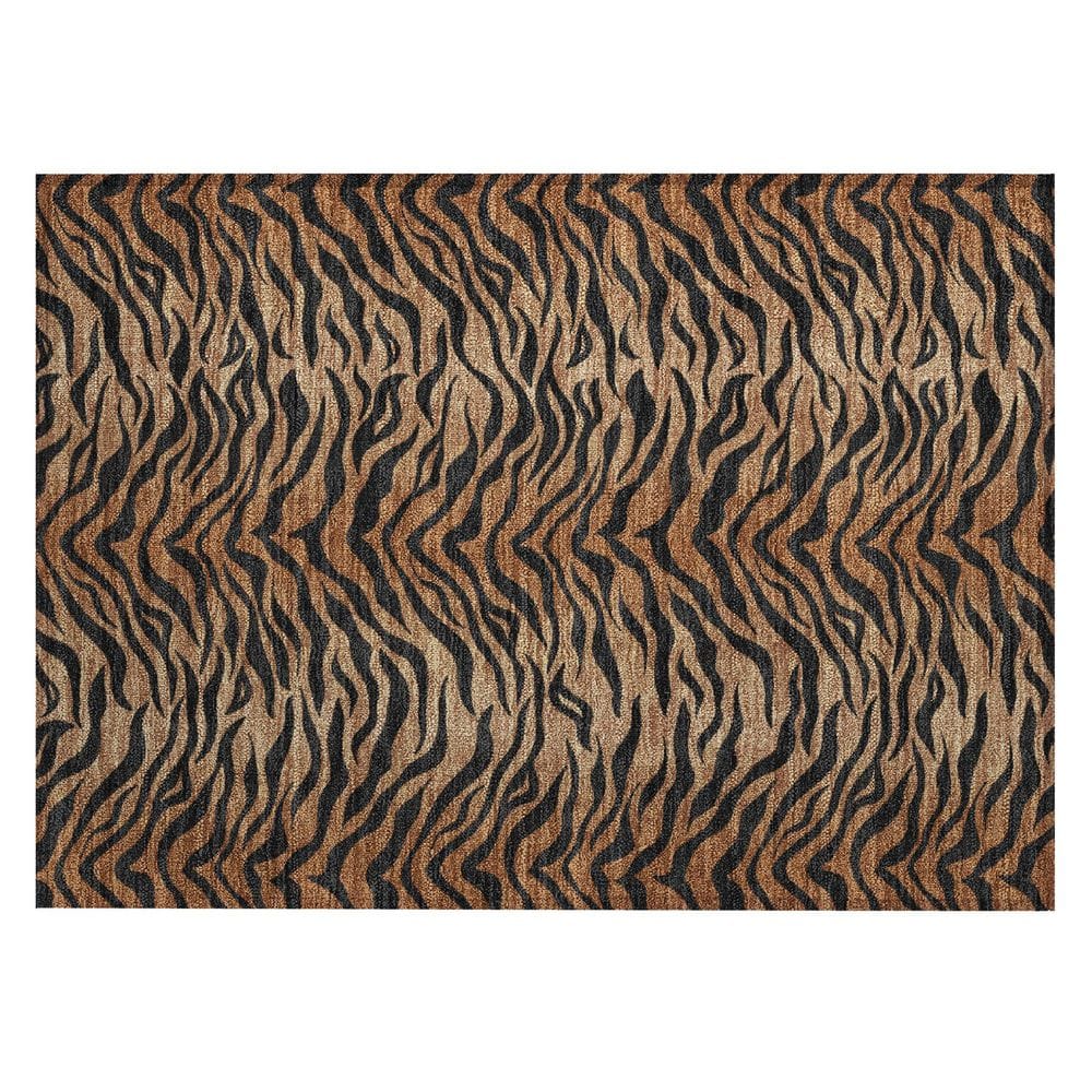 Chantille Machine Washable Indoor/Outdoor Abstract ACN2925 Rust 3 ft. x 4 ft. Area Rug price history on PriceWatchPro
